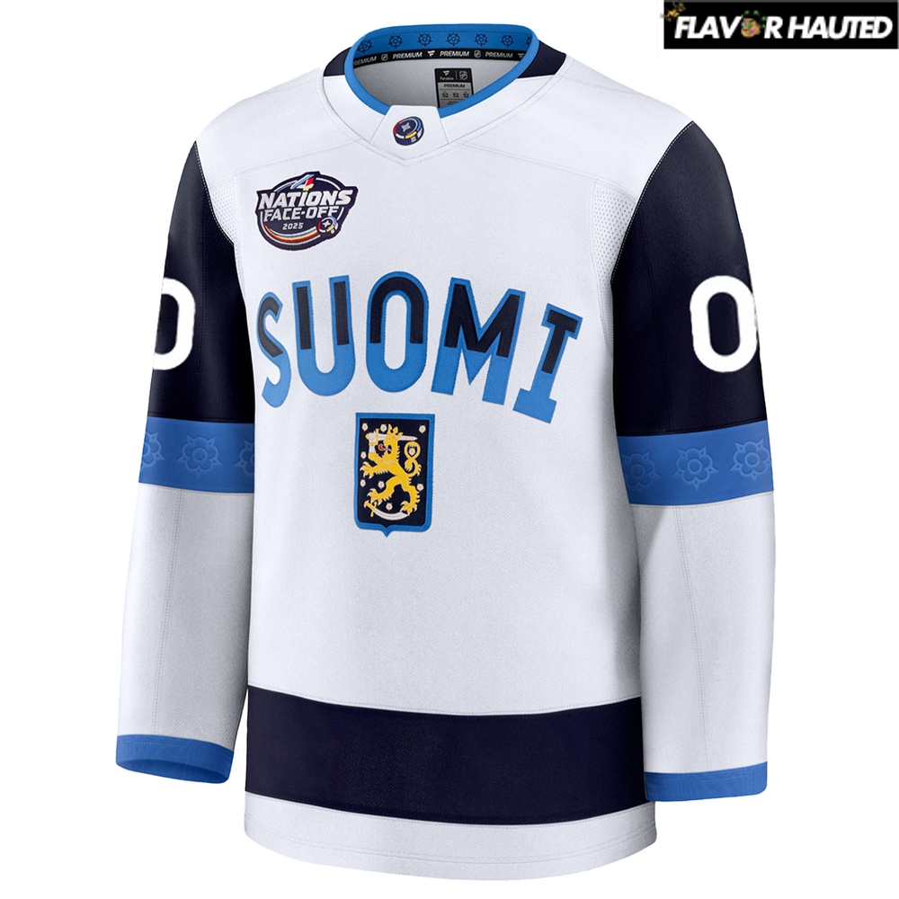 4 Nations Face-Off 2025 Finland Hockey Limited Edition Hockey Jersey 4 Nations Face-Off 2025 Finland Hockey Limited Edition Hockey Jersey