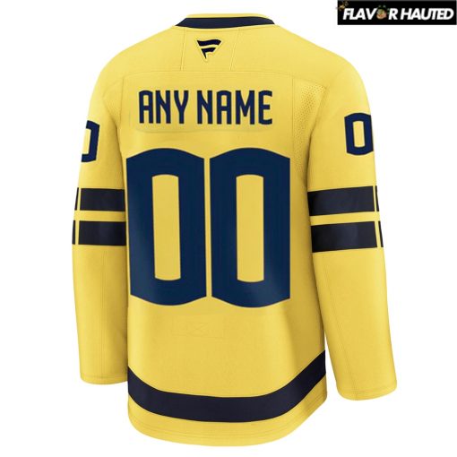 4 Nations Face-Off 2025 Sweden Hockey Limited Edition Hockey Jersey