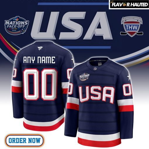 4 Nations Face-Off 2025 USA Hockey Limited Edition Hockey Jersey
