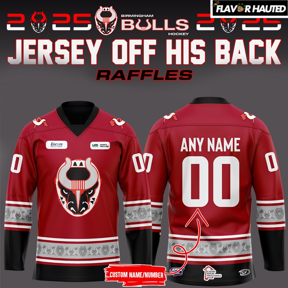 Birmingham Bulls 2025 For Fan Custom Red Hockey Jersey Birmingham Bulls 2025 For Fan Custom Red Hockey Jersey