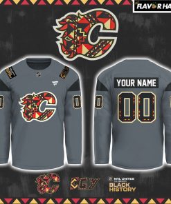 Calgary Flames Black History Month for Fans Special Hockey Jersey