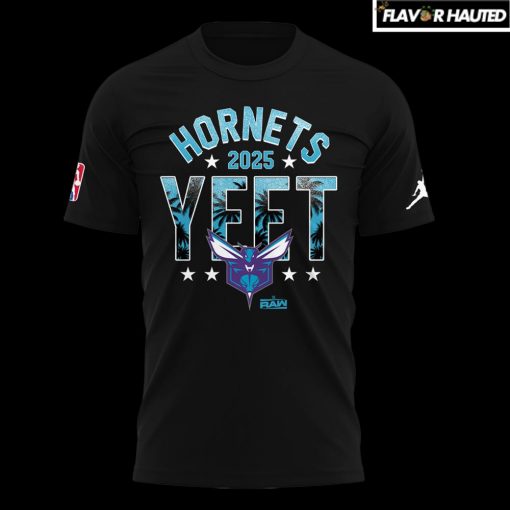 Charlotte Hornets x YEET for Fans 2025 New Black Limited T-Shirt