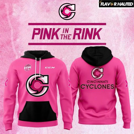 Cincinnati Cyclones Pink in the Rink 2025 Hoodie