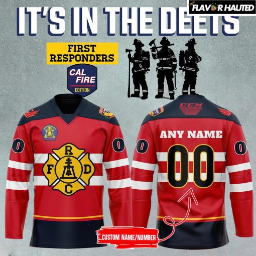 Coachella Valley Firebirds First Responders Night Hockey Jersey