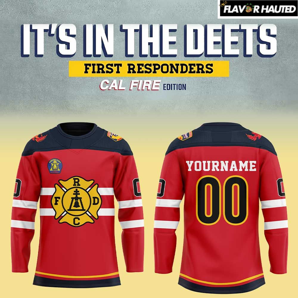 Coachella Valley Firebirds First Responders Special Hockey Jersey Coachella Valley Firebirds First Responders Special Hockey Jersey
