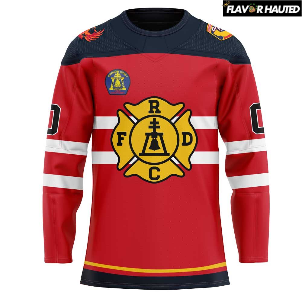 Coachella Valley Firebirds First Responders Special Hockey Jersey Coachella Valley Firebirds First Responders Special Hockey Jersey
