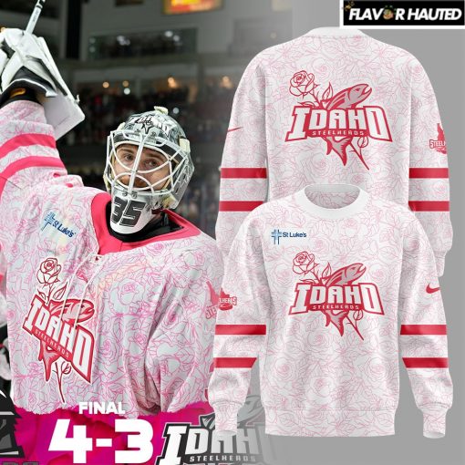 Idaho Steelheads St. Luke’s Rose Pink Special Sweatshirt