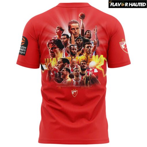 KK Crvena zvezda Meridianbet Champions 2025 Special T-Shirt