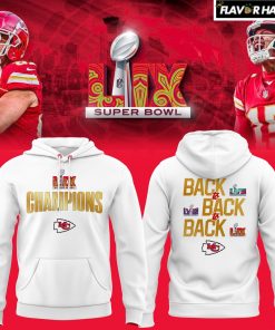 Kansas City Chiefs New SUPER BOWL LIX 2025 CHAMPIONS White Hoodie