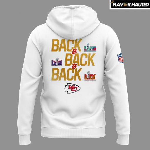 Kansas City Chiefs New SUPER BOWL LIX 2025 CHAMPIONS White Hoodie