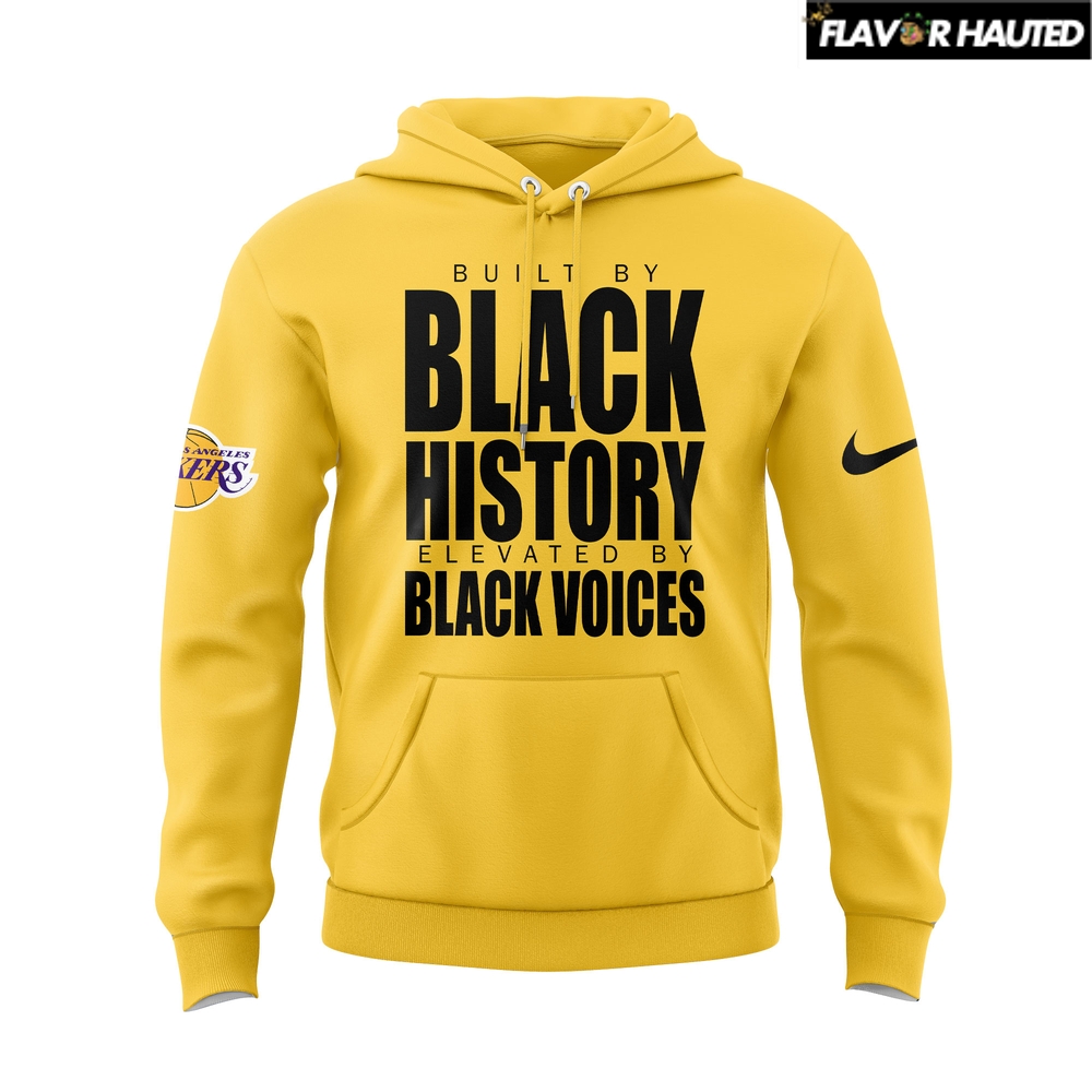 Los Angeles Lakers Luka Doncic Black History Special Hoodie Los Angeles Lakers Luka Doncic Black History Special Hoodie