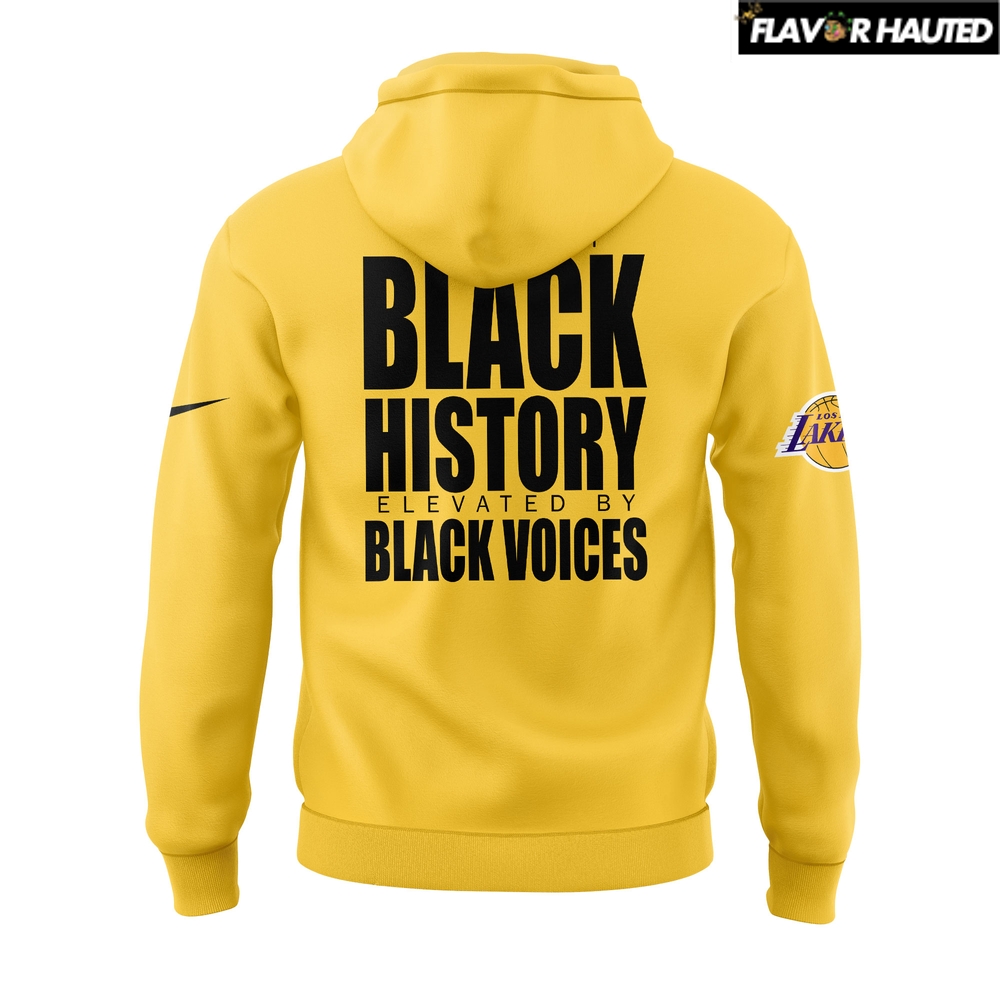 Los Angeles Lakers Luka Doncic Black History Special Hoodie Los Angeles Lakers Luka Doncic Black History Special Hoodie