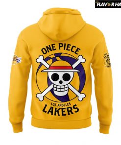 Los Angeles Lakers x Luffy One Piece Night Nike Yellow Hoodie