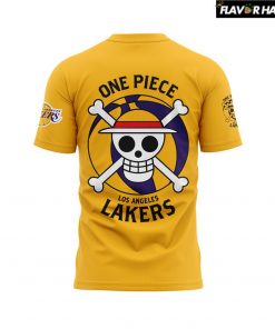 Los Angeles Lakers x Luffy One Piece Night Nike Yellow TShirt