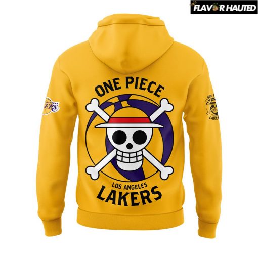 Luffy Gear 5 x Los Angeles Lakers Limited Edition Gold Hoodie