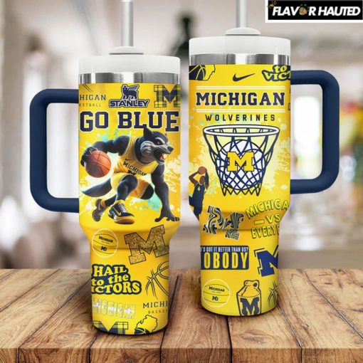 Michigan Wolverines Go Blue Limited Edition Stanley Tumbler Cup
