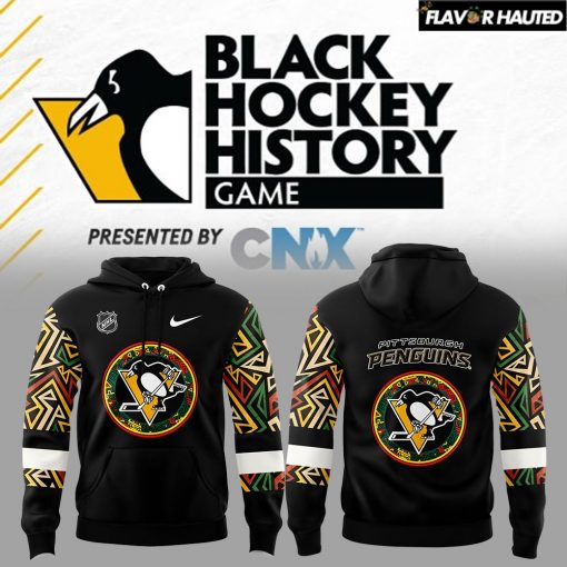 Pittsburgh Penguins Nike New Black Hockey History Hoodie