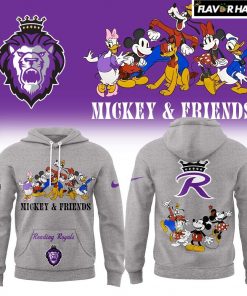 Reading Royals Mickey & Friends Night Edition Grey Hoodie