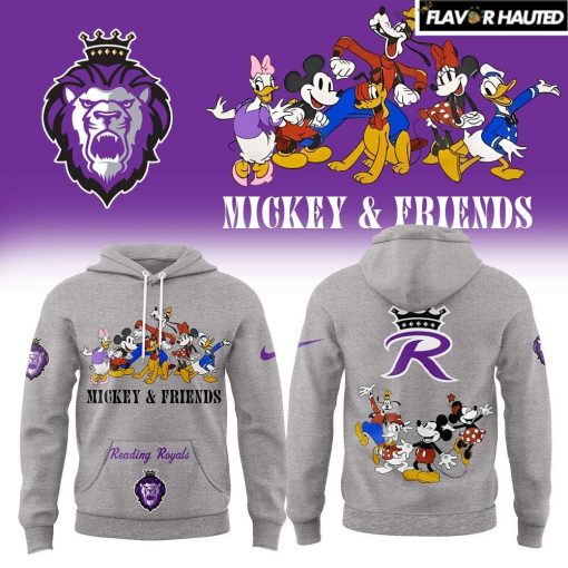 Reading Royals Mickey & Friends Night Edition Grey Hoodie