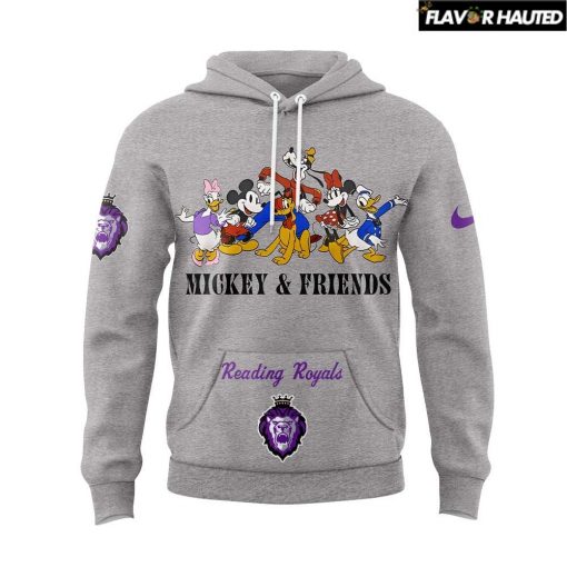 Reading Royals Mickey & Friends Night Edition Grey Hoodie