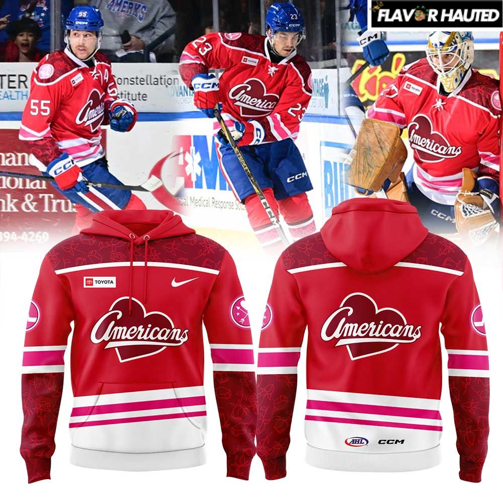 Rochester Americans Red Threads New Uniform Hoodie Rochester Americans Red Threads New Uniform Hoodie