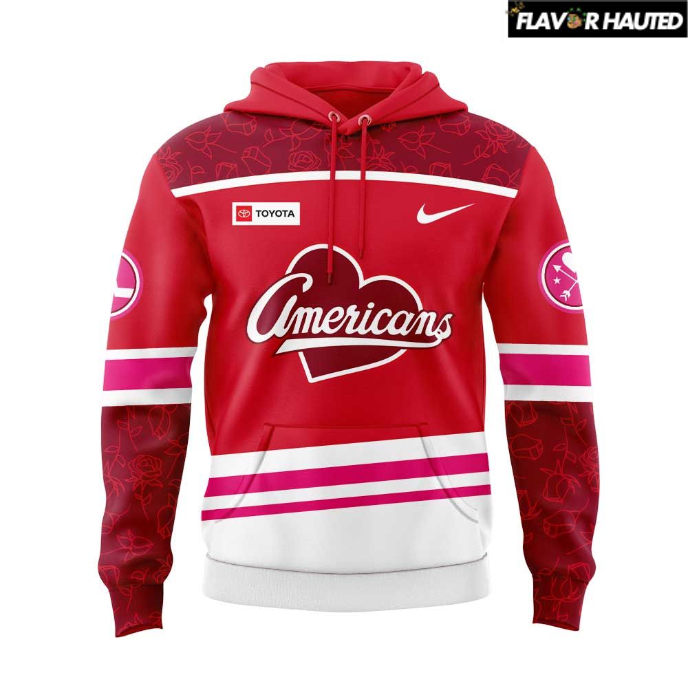 Rochester Americans Red Threads New Uniform Hoodie Rochester Americans Red Threads New Uniform Hoodie