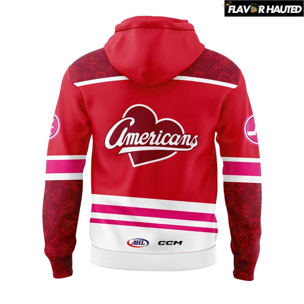 Rochester Americans Red Threads New Uniform Hoodie Rochester Americans Red Threads New Uniform Hoodie