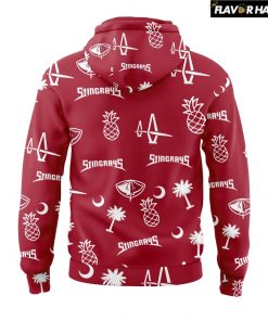South Carolina Stingrays I Love CHS Night Tropical Pattern Hoodie