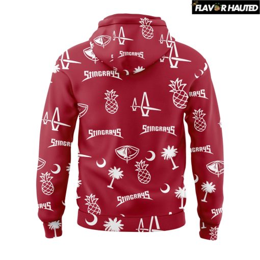 South Carolina Stingrays I Love CHS Night Tropical Pattern Hoodie