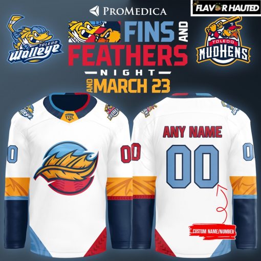 Toledo Walleye x Fins & Feathers New Custom Hockey Jersey