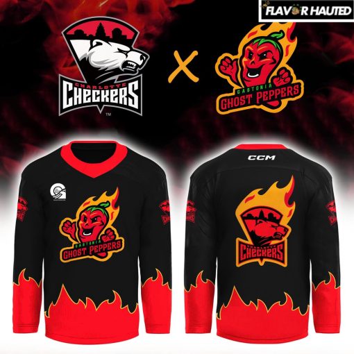 Charlotte Checkers x Ghost Peppers Special Hockey Jersey