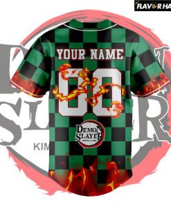 Demon Slayer Tanjiro Kamado Custom Limited Edition Baseball Jersey