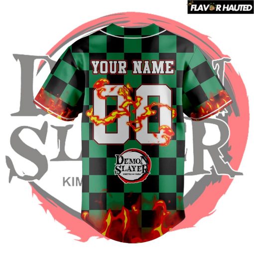 Demon Slayer Tanjiro Kamado Custom Limited Edition Baseball Jersey