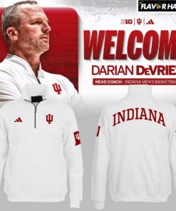 Indiana Hoosiers Welcome Darian DeVries Special Pullover Quarter Zip