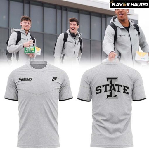 Iowa Cyclones Basketball New Uniform Special Grey Black T-Shirt