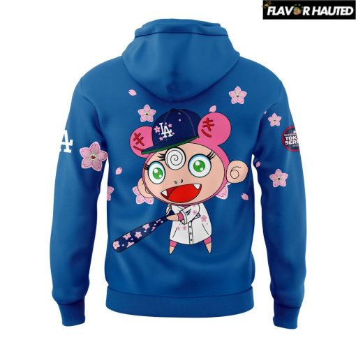 Los Angeles Dodgers Takashi Murakami x MLB World Tour Tokyo Series Blue Hoodie