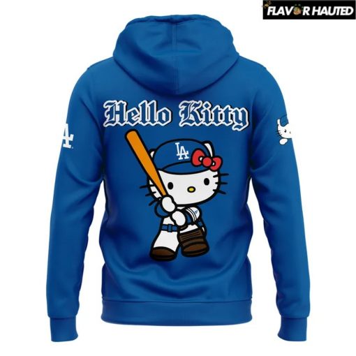 Los Angeles Dodgers x Hello Kitty Night 2025 Special Blue Hoodie