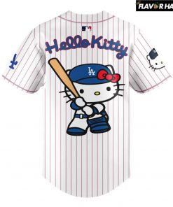 Los Angeles Dodgers x Hello Kitty Striped Special Baseball Jersey