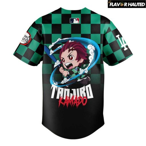 Los Angeles Dodgers x Tanjiro Demon Slayer Special Baseball Jersey