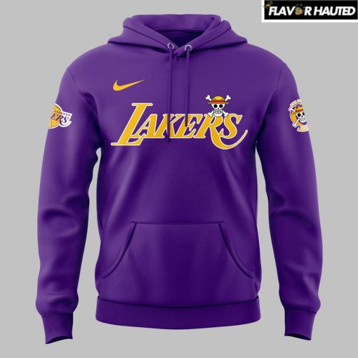 Los Angeles Lakers x One Piece Limited Edition Purple Hoodie