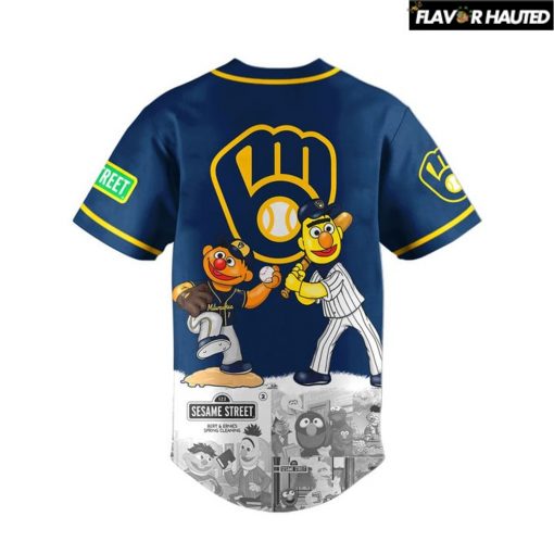 Milwaukee Brewers x Sesame Street Special Baseball Jersey