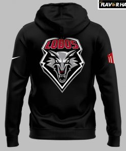 New Mexico Lobos mens basketball Black Hoodie