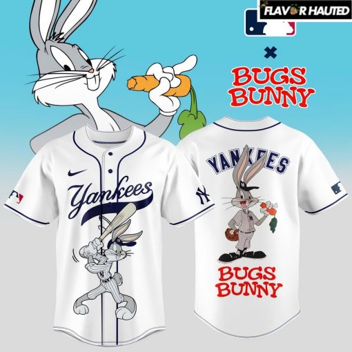 New York Yankees x Bugs Bunny Collection 2025 White Jersey