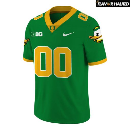 Oregon Ducks Big 10 Green Football Jersey