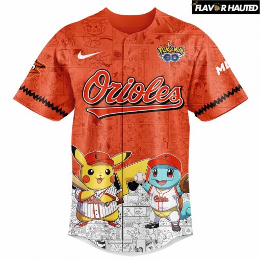 Pokémon GO x Baltimore Orioles Edition Baseball Jersey