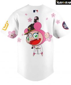 San Diego Padres Takashi Murakami x MLB World Tour Tokyo Series White Baseball Jersey 3