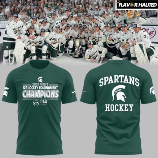 Spartans Men’s Ice Hockey x BIG10 Championship Green T-Shirt
