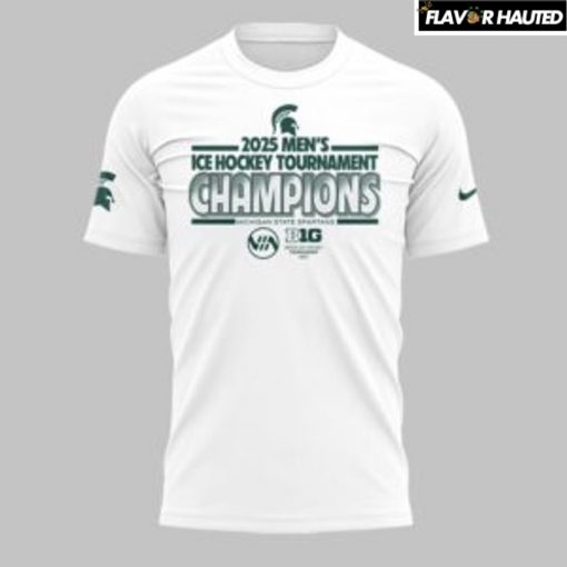 Spartans Men’s Ice Hockey x BIG10 Championship White T-Shirt