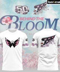 Washington Capitals Behind The Bloom Limited Edition White T-Shirt