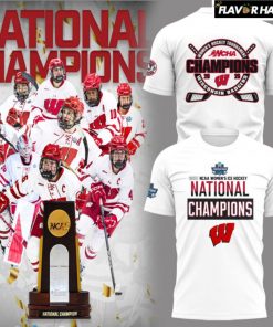 Wisconsin Badgers 2025 Women’s Hockey Tournament Champions T-Shirt